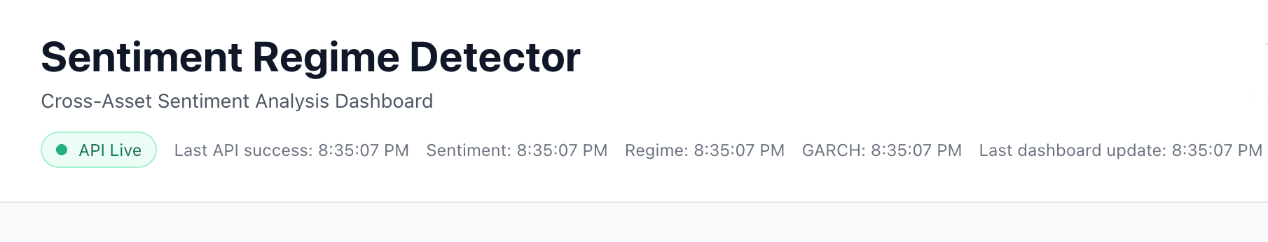 Market Regime Detector hero image
